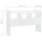 vidaXL Aparador de madera contrachapada blanco brillante 105x30x70 cm vidaXL Aparador de madera contrachapada blanco brillante 105x30x70 cm