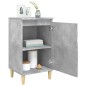 vidaXL Mesitas de noche 2 uds madera gris hormigón 40x35x70 cm vidaXL Mesitas de noche 2 uds madera gris hormigón 40x35x70 cm