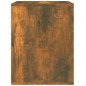 vidaXL Mesita de noche de pared color roble ahumado 50x36x47 cm