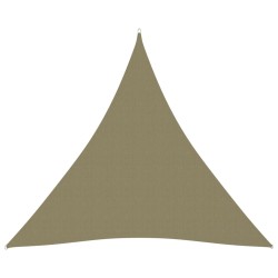 vidaXL Toldo de vela triangular tela Oxford beige 4,5x4,5x4,5 m