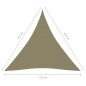 vidaXL Toldo de vela triangular tela Oxford beige 4,5x4,5x4,5 m vidaXL Toldo de vela triangular tela Oxford beige 4,5x4,5x4,5 m
