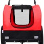 vidaXL Remolque de bicicleta para mascotas cochecito 2 en 1 rojo negro vidaXL Remolque de bicicleta para mascotas cochecito 2 en 1 rojo negro