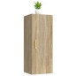 vidaXL Armario de pared madera contrachapada color roble 34,5x34x90 cm vidaXL Armario de pared madera contrachapada color roble 34,5x34x90 cm