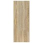 vidaXL Armario de pared madera contrachapada color roble 34,5x34x90 cm vidaXL Armario de pared madera contrachapada color roble 34,5x34x90 cm