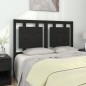 vidaXL Cabecero de cama madera maciza de pino negro 125,5x4x100 cm vidaXL Cabecero de cama madera maciza de pino negro 125,5x4x100 cm
