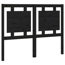 vidaXL Cabecero de cama madera maciza de pino negro 125,5x4x100 cm