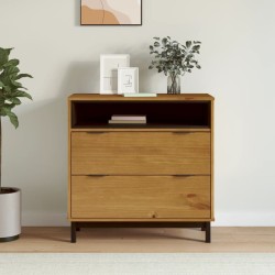 vidaXL Cómoda FLAM madera maciza de pino 80x40x80 cm