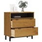 vidaXL Cómoda FLAM madera maciza de pino 80x40x80 cm vidaXL Cómoda FLAM madera maciza de pino 80x40x80 cm