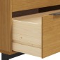 vidaXL Cómoda FLAM madera maciza de pino 80x40x80 cm vidaXL Cómoda FLAM madera maciza de pino 80x40x80 cm