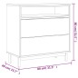 vidaXL Cómoda FLAM madera maciza de pino 80x40x80 cm vidaXL Cómoda FLAM madera maciza de pino 80x40x80 cm