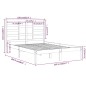 vidaXL Estructura de cama madera maciza King marrón miel 150x200 cm vidaXL Estructura de cama madera maciza King marrón miel 150x200 cm