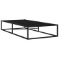 vidaXL Estructura de cama de metal negro 100x200 cm
