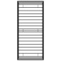 vidaXL Estructura de cama de metal negro 100x200 cm