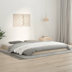 vidaXL Estructura de cama madera maciza de pino 180x200 cm