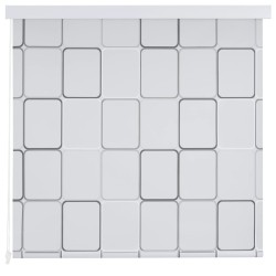 vidaXL Persiana enrollable de ducha cuadrados 160x240 cm