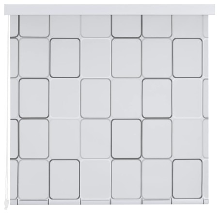 vidaXL Persiana enrollable de ducha cuadrados 160x240 cm