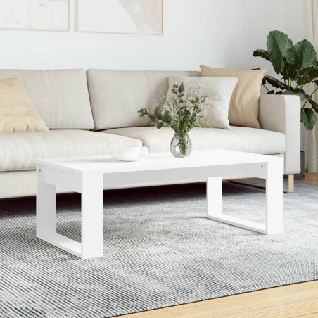 vidaXL Mesa de centro madera de ingeniería blanco 102x50x35 cm