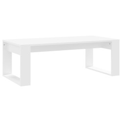 vidaXL Mesa de centro madera de ingeniería blanco 102x50x35 cm