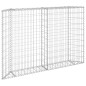 vidaXL Arriate de gaviones de trapecio acero galvanizado 150x20x100 cm