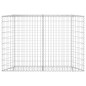 vidaXL Arriate de gaviones de trapecio acero galvanizado 150x20x100 cm