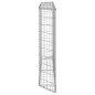 vidaXL Arriate de gaviones de trapecio acero galvanizado 150x20x100 cm