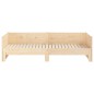 vidaXL Sofá cama extraíble madera maciza de pino 2x(90x190) cm