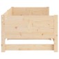 vidaXL Sofá cama extraíble madera maciza de pino 2x(90x190) cm