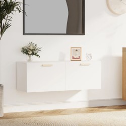 vidaXL Armario de pared madera contrachapada blanco 100x36,5x35 cm