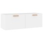 vidaXL Armario de pared madera contrachapada blanco 100x36,5x35 cm