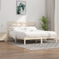 vidaXL Estructura de cama de madera maciza 200x200 cm
