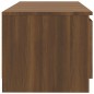 vidaXL Mueble de TV con luces LED marrón roble 140x40x35,5 cm