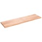 vidaXL Encimera baño madera maciza tratada marrón claro 220x60x(2-6)cm vidaXL Encimera baño madera maciza tratada marrón claro 220x60x(2-6)cm