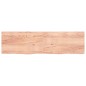 vidaXL Encimera baño madera maciza tratada marrón claro 220x60x(2-6)cm vidaXL Encimera baño madera maciza tratada marrón claro 220x60x(2-6)cm