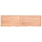 vidaXL Encimera baño madera maciza tratada marrón claro 220x60x(2-6)cm vidaXL Encimera baño madera maciza tratada marrón claro 220x60x(2-6)cm