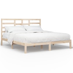 vidaXL Estructura de cama de madera maciza 200x200 cm