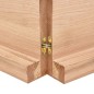 vidaXL Encimera baño madera maciza tratada marrón claro 220x60x(2-6)cm vidaXL Encimera baño madera maciza tratada marrón claro 220x60x(2-6)cm