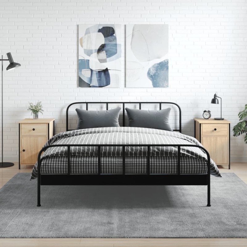 vidaXL Mesitas noche 2 uds madera contrachapada color roble 40x42x60cm vidaXL Mesitas noche 2 uds madera contrachapada color roble 40x42x60cm