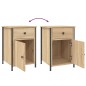 vidaXL Mesitas noche 2 uds madera contrachapada color roble 40x42x60cm vidaXL Mesitas noche 2 uds madera contrachapada color roble 40x42x60cm