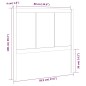vidaXL Cabecero de cama madera maciza de pino 95,5x4x100 cm vidaXL Cabecero de cama madera maciza de pino 95,5x4x100 cm