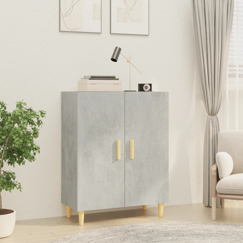 vidaXL Aparador de madera contrachapada gris hormigón 70x34x90 cm vidaXL Aparador de madera contrachapada gris hormigón 70x34x90 cm