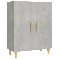 vidaXL Aparador de madera contrachapada gris hormigón 70x34x90 cm