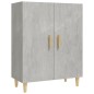 vidaXL Aparador de madera contrachapada gris hormigón 70x34x90 cm vidaXL Aparador de madera contrachapada gris hormigón 70x34x90 cm
