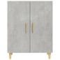 vidaXL Aparador de madera contrachapada gris hormigón 70x34x90 cm vidaXL Aparador de madera contrachapada gris hormigón 70x34x90 cm