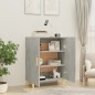 vidaXL Aparador de madera contrachapada gris hormigón 70x34x90 cm vidaXL Aparador de madera contrachapada gris hormigón 70x34x90 cm