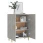 vidaXL Aparador de madera contrachapada gris hormigón 70x34x90 cm vidaXL Aparador de madera contrachapada gris hormigón 70x34x90 cm