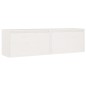 vidaXL Armario de pared 2 uds madera maciza de pino blanco 60x30x35 cm vidaXL Armario de pared 2 uds madera maciza de pino blanco 60x30x35 cm