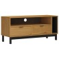vidaXL Mueble para TV FLAM madera maciza de pino 110x40x50 cm vidaXL Mueble para TV FLAM madera maciza de pino 110x40x50 cm