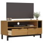 vidaXL Mueble para TV FLAM madera maciza de pino 110x40x50 cm vidaXL Mueble para TV FLAM madera maciza de pino 110x40x50 cm