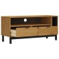 vidaXL Mueble para TV FLAM madera maciza de pino 110x40x50 cm vidaXL Mueble para TV FLAM madera maciza de pino 110x40x50 cm