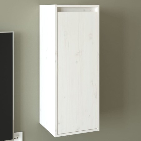 vidaXL Armario de pared de madera maciza de pino blanco 30x30x80 cm